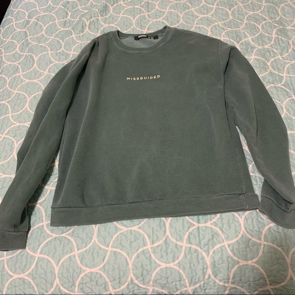 Missguided Slogan Washed Sweatshirt 